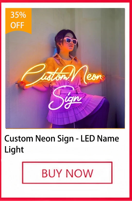 Custom LED Neon Name Sign — Personalized Wall Decor for Kids & Teens | VibeLux