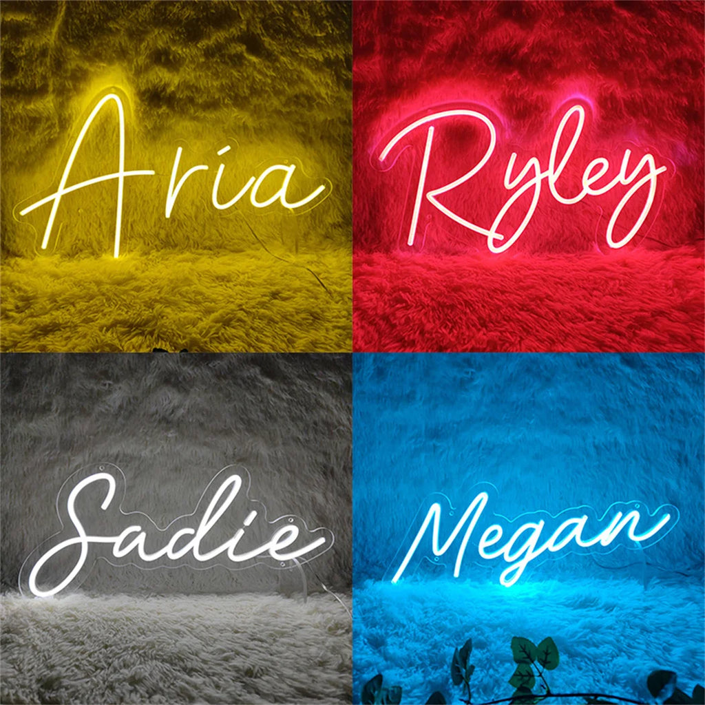 Custom LED Neon Name Sign — Personalized Wall Decor for Kids & Teens | VibeLux