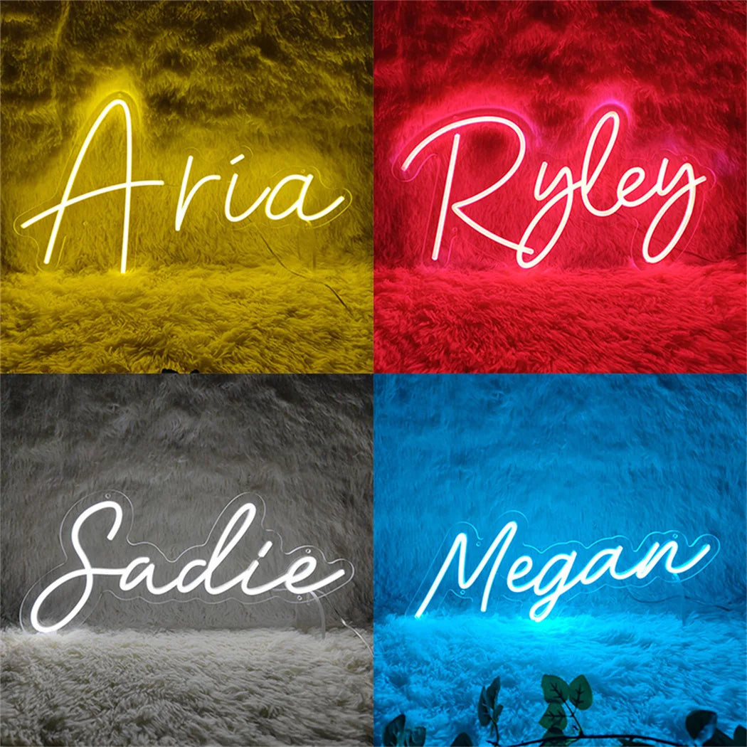 Custom LED Neon Name Sign — Personalized Wall Decor for Kids & Teens | VibeLux