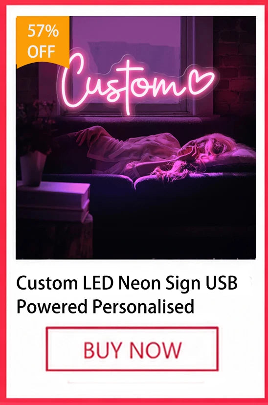 Custom LED Neon Name Sign — Personalized Wall Decor for Kids & Teens | VibeLux