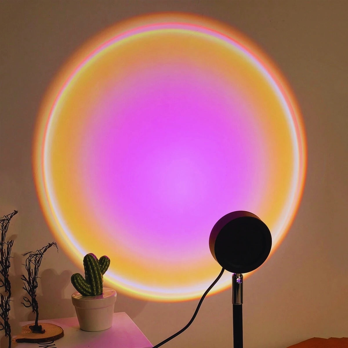 Sunset Projection Lamp — USB Ambient Night Light | VibeLux