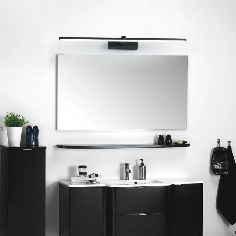 Modern LED Mirror Light – Bathroom Vanity Wall Lamp (Black/White, 40cm & 60cm)