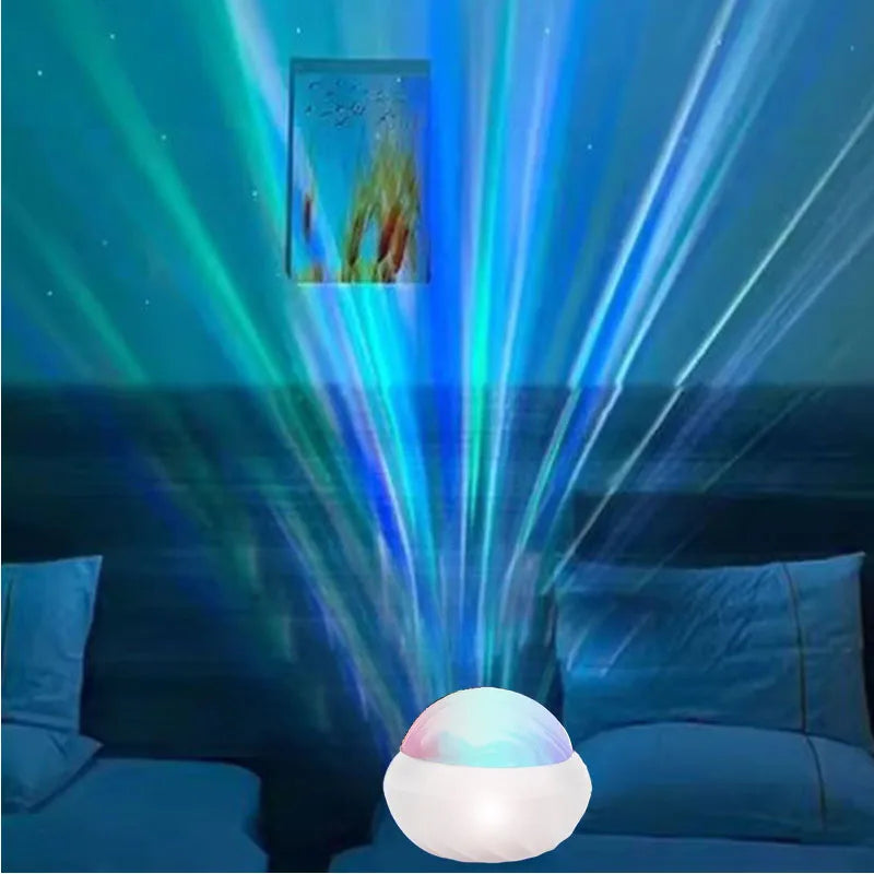Northern Lights Galaxy Projector – RGB Aurora Night Light with Remote Control