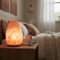 Himalayan Salt Lamp — Natural Amber Glow Night Light | VibeLux