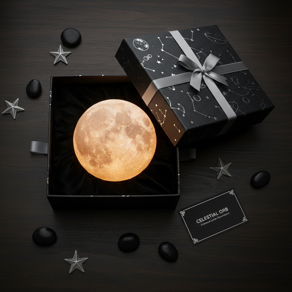 Smart Moon Lamp premium gift box packaging