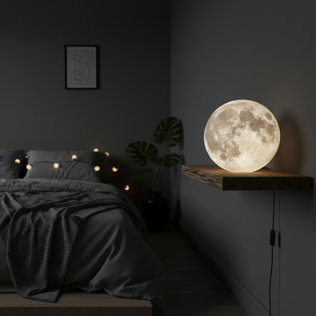 Lunar Moon Lamp — 3D Glowing Moon Night Light, 3 Sizes | VibeLux